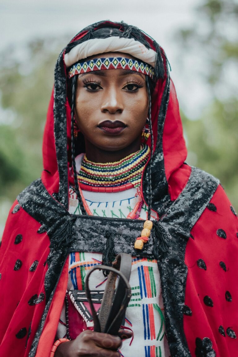 Kenya tribe with their traditional wear