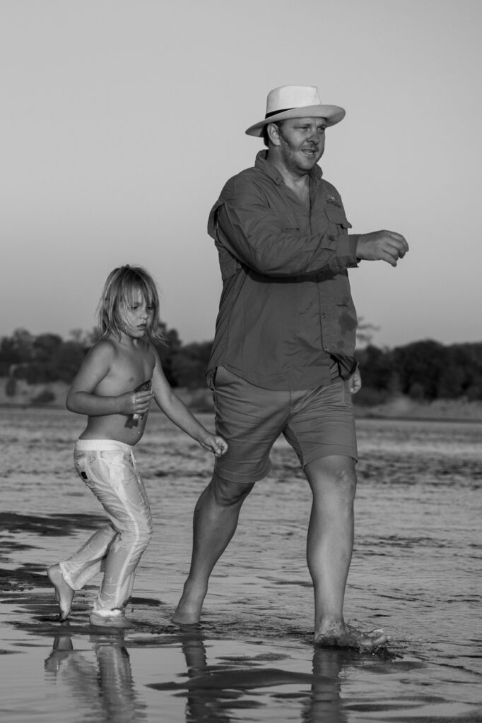 Van Afrika Founder Fritz Breytenbach and Son in Zambia