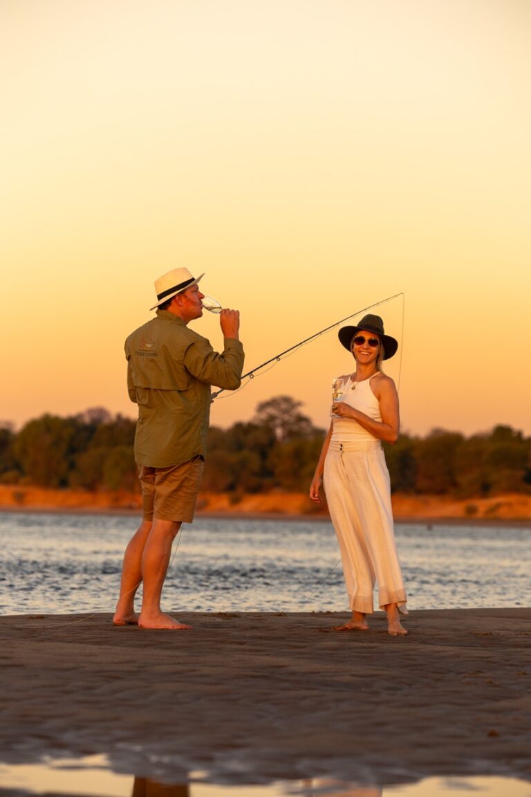 Van Afrika on safari couples retreat in Zambezi river